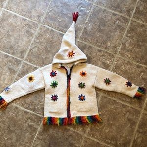 Sweet handmade zip sweater